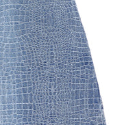ABITO MINI RHINESTONE IN DENIM EFFETTO CROC