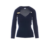CASHMERE AND RIBBED SILK KNIT