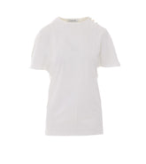 CAPE-EFFECT T-SHIRT IN COTTON AND SILK