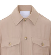 CAMICIA REGULAR IN GABARDINA DI VISCOSA