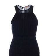 LONG SLEEVED DRESS IN CREPONNE