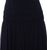 LONG SLEEVED DRESS IN CREPONNE