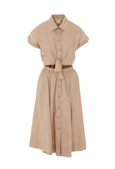 ABITO CHEMISIER CON CUT-OUT