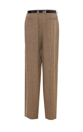 TWEED EFFECT PANTS