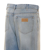 STRAIGHT JEANS WITH NUMERIC LOGO TAG