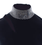 KNITTED TOP WITH RHINESTONES