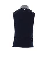 KNITTED TOP WITH RHINESTONES