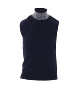 KNITTED TOP WITH RHINESTONES