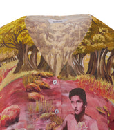CARDIGAN IN SETA CON STAMPA "THE NATURIST"