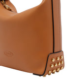 BORSA METAL DOTS IN PELLE MINI