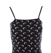 MOON PRINT STRAPS DRESS