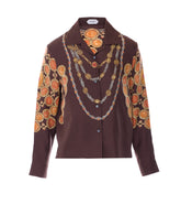 CAMICIA IN TWILL DI SETA CON STAMPA "THE LOVER"