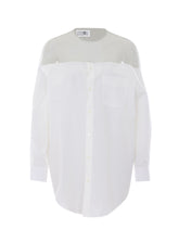 CAMICIA CON INSERTO TRASPARENTE