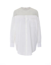 CAMICIA CON INSERTO TRASPARENTE