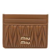 MATELASSE' MIU MIU LOGO CARDS HOLDER