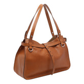 BORSA A SPALLA CON LOGO MIU MIU IN PELLE