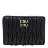 MIU MIU LOGO MATELASSE' WALLET