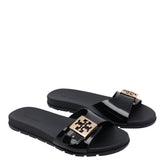 BUCKLE SLIDE SANDALS