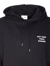 FELPA CON CAPPUCCIO SLOGAN