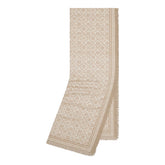 T MONOGRAM FLORAL SCARF