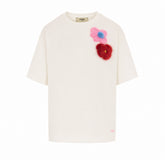 T-SHIRT CON SPILLE SUNNY SIDE FLOWERS