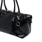 BORSA A SPALLA CON LOGO MIU MIU