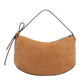 LOOP SUEDE SHOULDER BAG