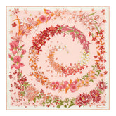 SPRING PRINT SILK FOULARD