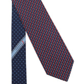 ITALIAN HORN PRINTED SILK TIE