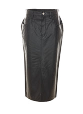 NILAURIA LEATHER EFFECT SKIRT