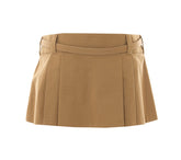 MINI LOGO PLEATED SKIRT