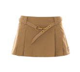 MINI LOGO PLEATED SKIRT