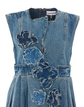 FLOWER DENIM DRESS