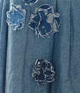 FLOWER DENIM DRESS