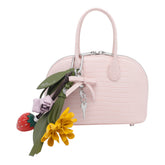 MINI BORSA IN PELLE GOFFRATA