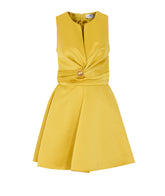 DUCHESSE DRESS WITH JEWELLED DETAIL