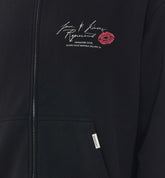 LOVE AND KISSES ZIP HOODIE