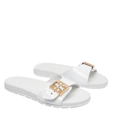BUCKLE SLIDE SANDALS