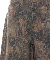 PAISLEY PRINT JEANS