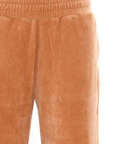 VELVET JOGGER PANTS WITH LOGO