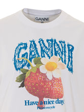 T-SHIRT CON LOGO E STAMPA FRAGOLA