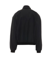LIGHTWEIGHT SILK AND ACETATE FAILLE ZIPPERED JACKET