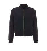 LIGHTWEIGHT SILK FAILLE REVERSIBLE ZIPPER JACKET