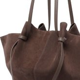 LARGE SUEDE MOCHI SHOULDER BAG