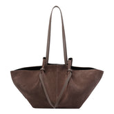 LARGE SUEDE MOCHI SHOULDER BAG