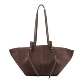 LARGE SUEDE MOCHI SHOULDER BAG