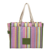 THE STRIPE MESH LARGE TOTE BAG