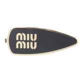 MIU MIU LOGO ENAMELED HAIR CLIP