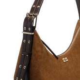 BORSA HOBO IN SUEDE CON LOGO MEDIUM