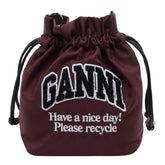GANNI LOGO POUCH